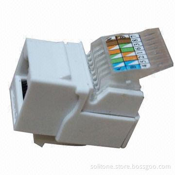 UTP CAT6 Tool-less Keystone Jack with 250MHz Testing Condition of Transmitting Capability